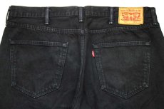 画像5: Levi'sリーバイス 501 後染め ブラック デニムパンツ w38 L32★SDP3042 (5)