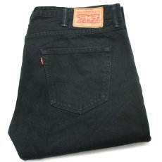 画像1: Levi'sリーバイス 501 後染め ブラック デニムパンツ w38 L32★SDP3042 (1)