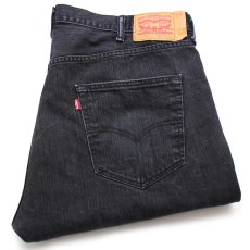 画像1: メキシコ製 Levi'sリーバイス 501 ブリーチ飛び ブラック デニムパンツ w44 L32★SDP3553 特大 (1)