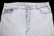 画像4: 90s USA製 Levi'sリーバイス 501 カットオフ デニムパンツ アイスブルー w42★SDP3442 (4)