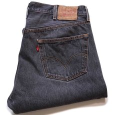 画像1: 00s メキシコ製 Levi'sリーバイス 501 先染め ブラック デニムパンツ w40★SDP3370 (1)