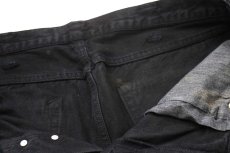 画像7: Levi'sリーバイス 501 後染め ブラック デニムパンツ w38 L32★SDP3042 (7)