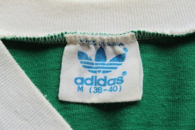 画像2: 80s USA製 adidasアディダス VネックTシャツ 緑 M