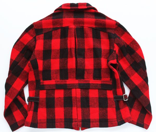 US 50s 40s Woolrich ボアジャケット 筆記 チェック E795古着ハウス