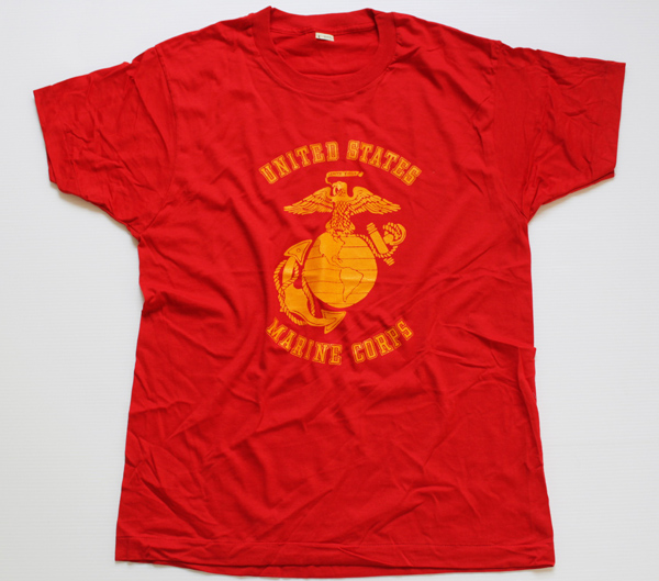 70s USA製 R&T ビンテージ Tシャツ マリーンズ 海兵隊 海軍 刺繍 - T ...