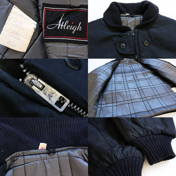 70s Aheigh ナイロン ファラオコート 黒 M - Sixpacjoe Web Shop