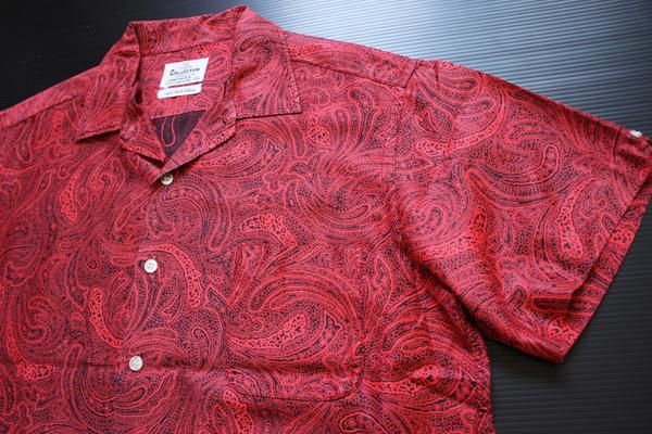 5778【ポールスチュアート】ポロシャツ（M）ピンク ペイズリー 綿100日本製