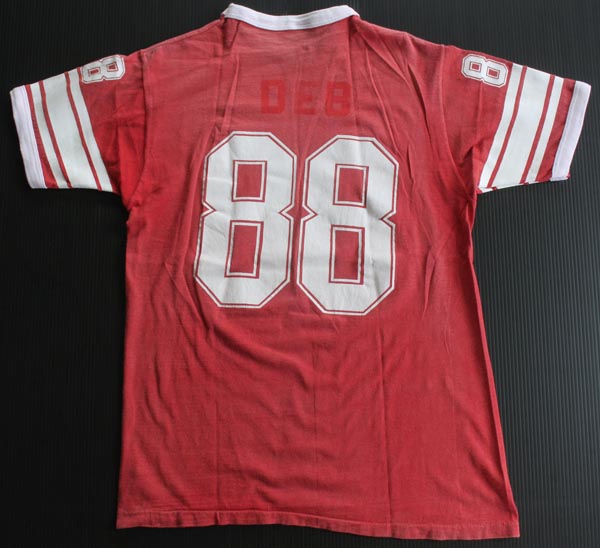 80s 88 ナンバリング フットボールTシャツ 赤 - Sixpacjoe Web Shop