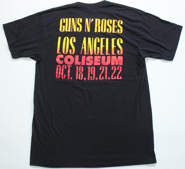 80s USA製 GUNS N' ROSESガンズアンドローゼズ バンドTシャツ 黒 XL ...
