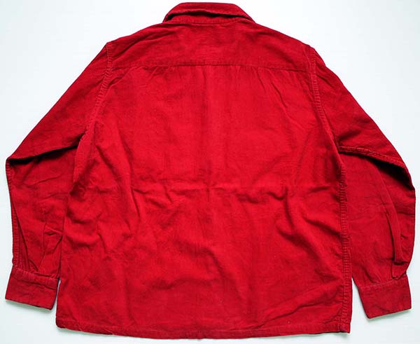 レギュラー！アメリカ製 KINFOLK キンフォーク コーデュロイシャツ 赤
