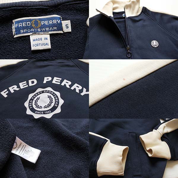 ジャケット紺 FRED PERRY フレッドペリー スポーツ ポルトガル製