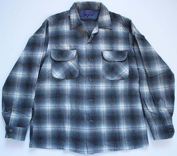 ペンドルトン ウールシャツ 50s ビンテージ袖丈脇下から45cm