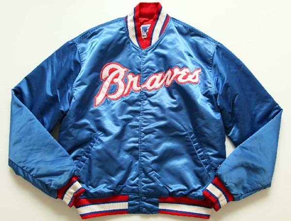 90s USA製 STARTERスターター MLB Braves ナイロンスタジャン XL - Sixpacjoe Web Shop