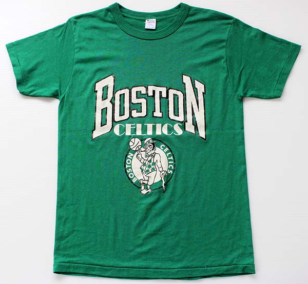 80s USA製 Championチャンピオン BOSTON CELTICS Tシャツ 緑 M