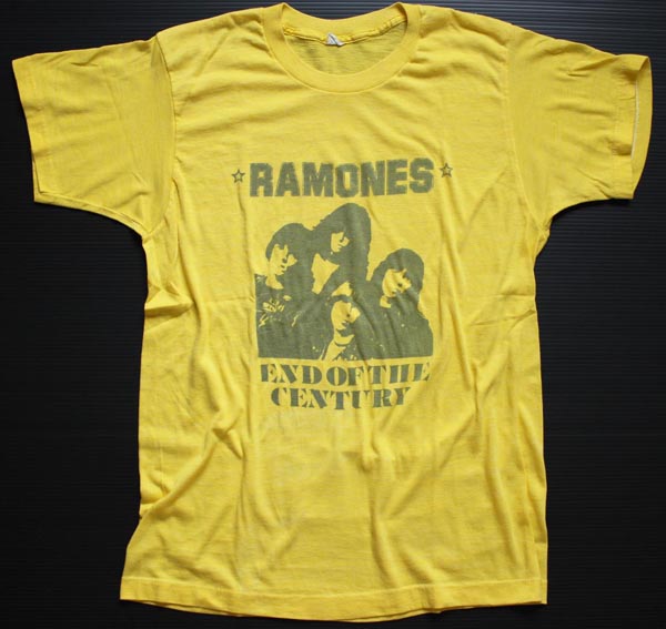 80s USA製 RAMONESラモーンズ Tシャツ 黄 L - Sixpacjoe Web Shop