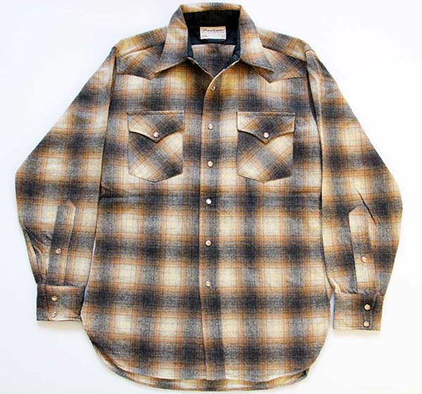 6,794円ユーロ ウール オンブレチェックシャツ ボードシャツ 60s