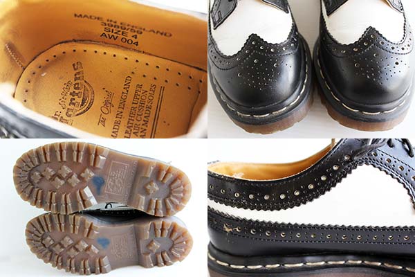 英国製 DR.MARTENSドクターマーチン ウイングチップ レザーシューズ UK4 - Sixpacjoe Web Shop