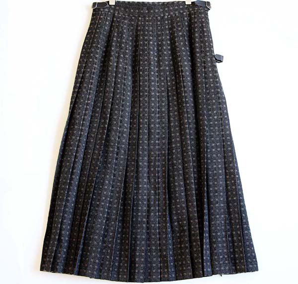 品質保証得価ローラ・アシュレイEngland 製 ラップロングスカート スカート
