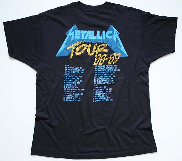 80s METALLICAメタリカ AND JUSTICE FOR ALL TOUR 88-89 バンドTシャツ ...