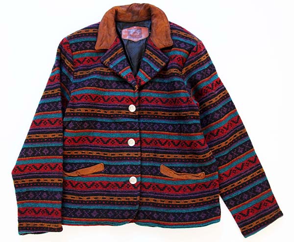 Woolrich WOMAN ラグジャケット USA製（USED）袖丈67cm袖口13cm