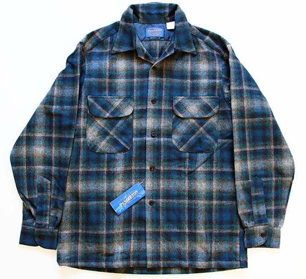 90s USA製 ペンドルトン オンブレチェックシャツ ウールシャツ - シャツ