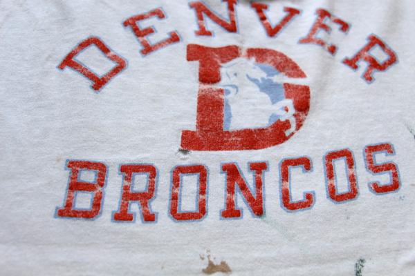 90s USA製 Championチャンピオン NFL DENVER BRONCOS フットボールT