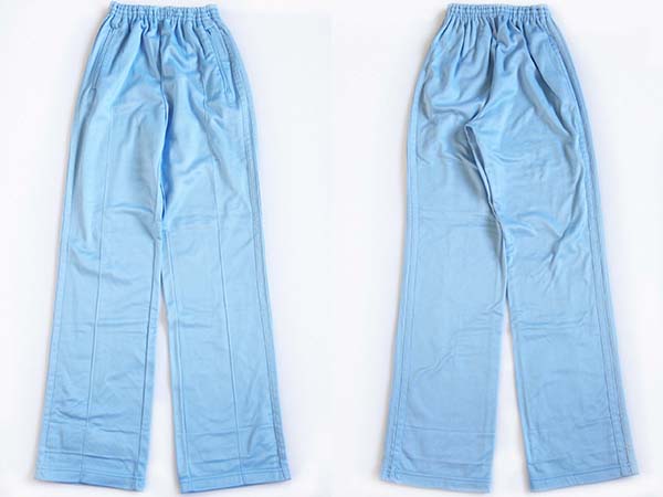 【F028】ジャージ  トラックパンツ adidas ブルー S  刺繍