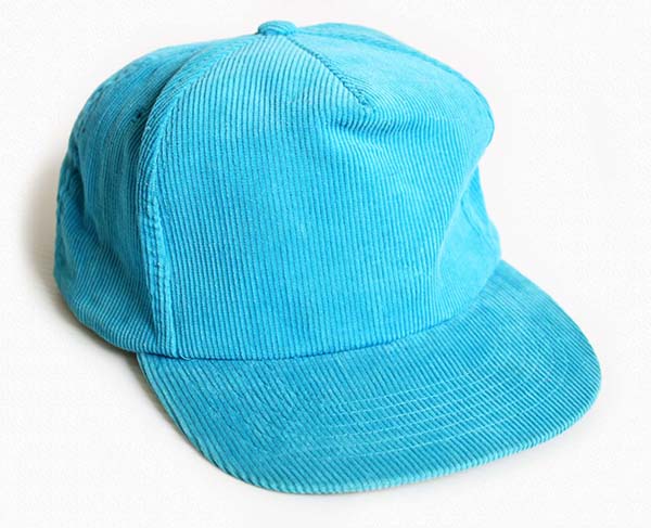 80s YUPOONG 無地 コーデュロイキャップ 水色 - Sixpacjoe Web Shop