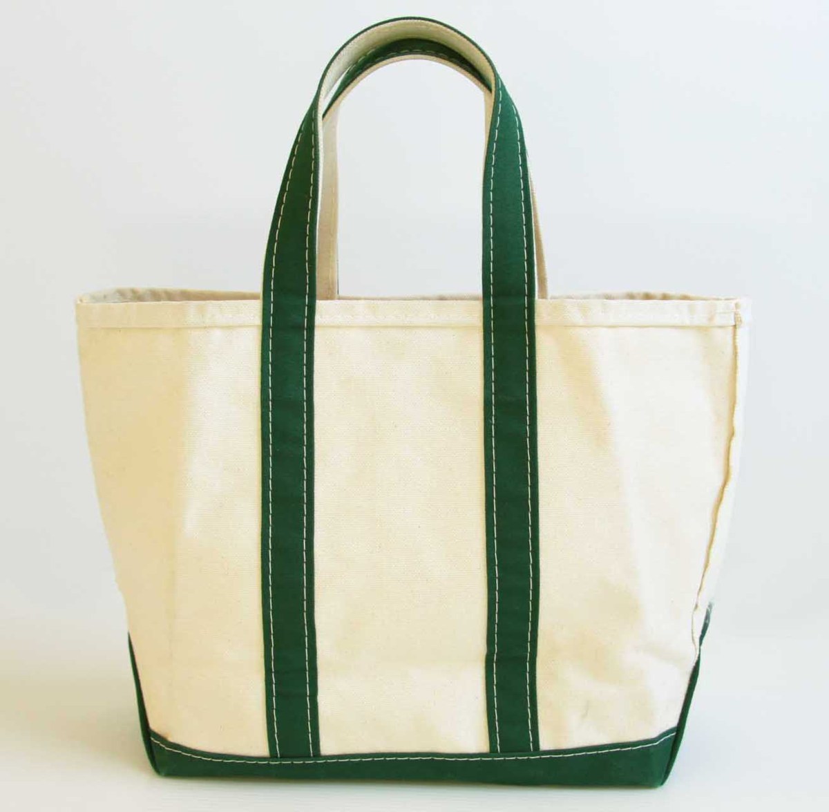 90s L.L.Bean BOAT AND TOTE RAH刺繍 キャンバス トートバッグ 緑 M 
