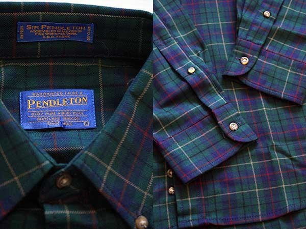 デッドストック☆00s SIR PENDLETONサーペンドルトン タータンチェック