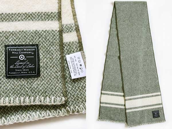 USA製 FARIBAULT WOOLEN MILL ウール マフラー☆Faribo - Sixpacjoe