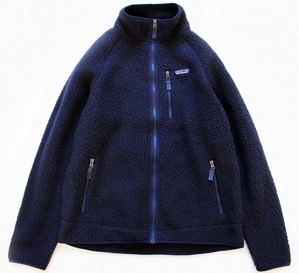 ❏素材❏パタゴニア　定番　レトロX　パイルジャケット　フリース　濃紺色　美品