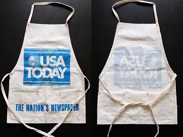 ビンテージ USA TODAY THE NATION'S NEWSPAPER キャンバス ワーク