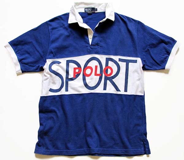 フリース90s vintage polo SPORTS shirt ポロスポーツ