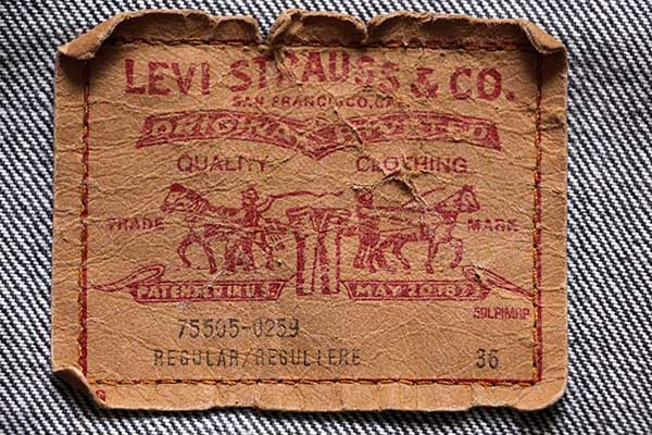 80s カナダ製 Levi'sリーバイス 75505-0259 先染め ブラック デニム