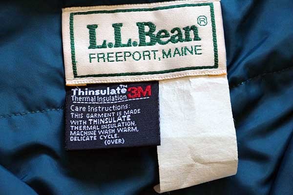 90s USA製 L.L.Bean チロリアンテープ マルチカラー Thinsulate 中綿 ...