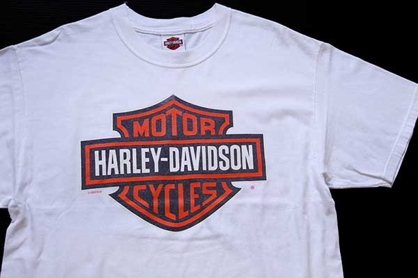 00s USA製 Hanes HARLEY-DAVIDSON ハーレー ダビッドソン ロゴ 両面 ...