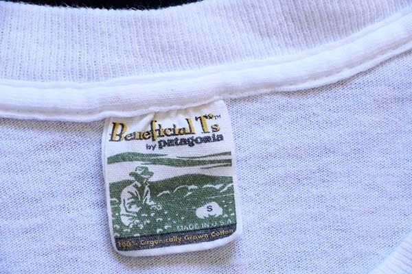 90s USA製 patagoniaパタゴニア Beneficial T's 金魚 アート 
