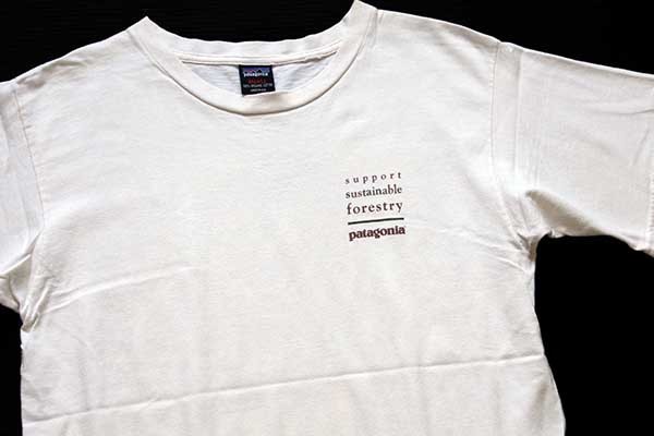 90s USA製 patagoniaパタゴニア support sustainable forestry 