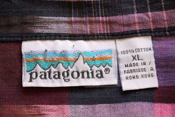 90s patagoniaパタゴニア 総柄 半袖 コットンシャツ XL - Sixpacjoe