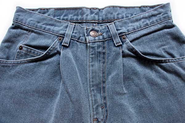 90s Levi'sリーバイス 580 ワンタック カラーデニムパンツ ブルー