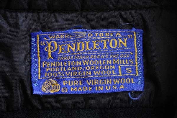 70s USA製 PENDLETONペンドルトン ブラックウォッチ タータンチェック