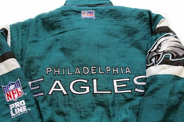 90s LOGO ATHLETIC NFL PHILADELPHIA EAGLES 刺繍 キルティング