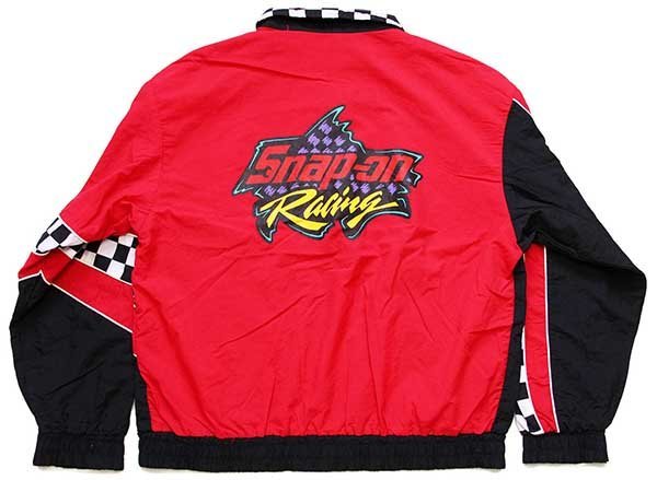 90s USA製 swingster Snap-on Racing チェッカーフラッグ 切り替え