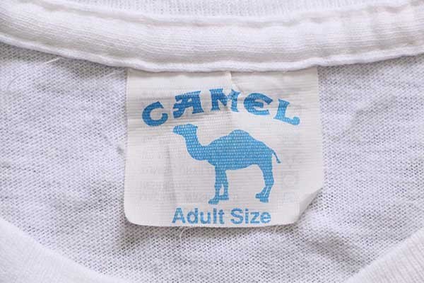 90s CAMELキャメル Genuine Taste コットン ポケットTシャツ 生成り