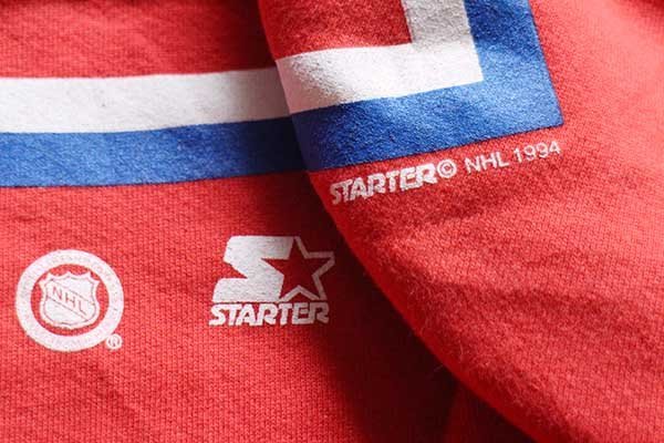 90s カナダ製 STARTERスターター NHL MONTREAL CANADIENS ビッグロゴ