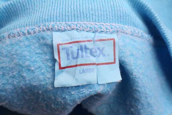 80s USA製 Tultex 無地 スウェット 後染め 水色 L - Sixpacjoe Web Shop