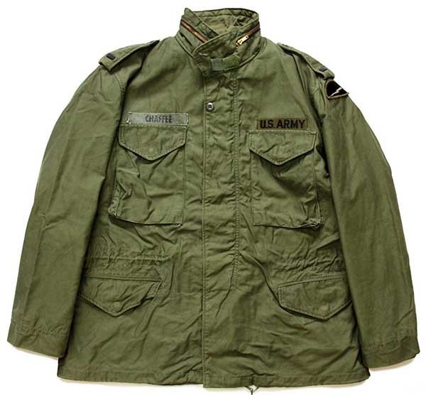 70s 米軍 U.S.ARMY パッチ付き M-65 フィールドジャケット グレー ...