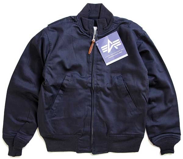 デッドストック☆USA製 ALPHAアルファ タンカースジャケット 紺 36R - Sixpacjoe Web Shop