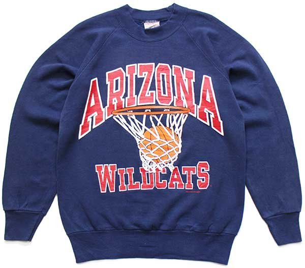 80s USA製 ARIZONA WILDCATS BearDown バスケ 発泡&両面プリント